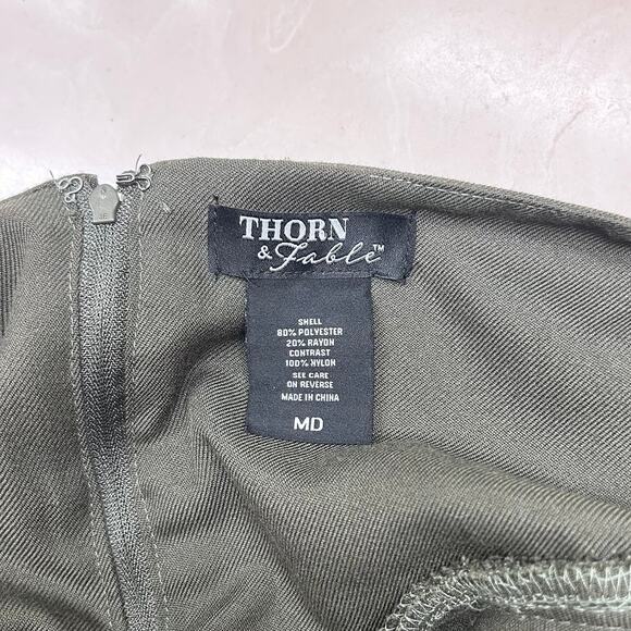 Hot Topic Green Ruffle Tiered Black Tulle Mini Skirt Thorn and Fable Size MD - Picture 7 of 8